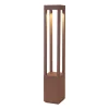 Agra LED-tievalaisin, ruskea, alumiini, korkeus 65 cm