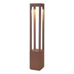 Agra LED-tievalaisin, ruskea, alumiini, korkeus 65 cm