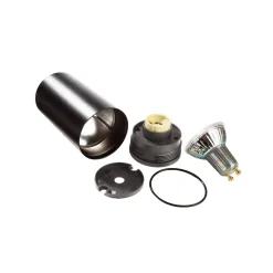 Alasvalo CAN, musta, IP20, Ø 6 cm, metalli, GU10
