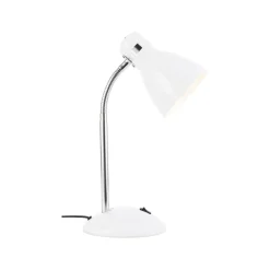 Allison pöytävalaisin, valkoinen, korkeus 33,5 cm, metallia