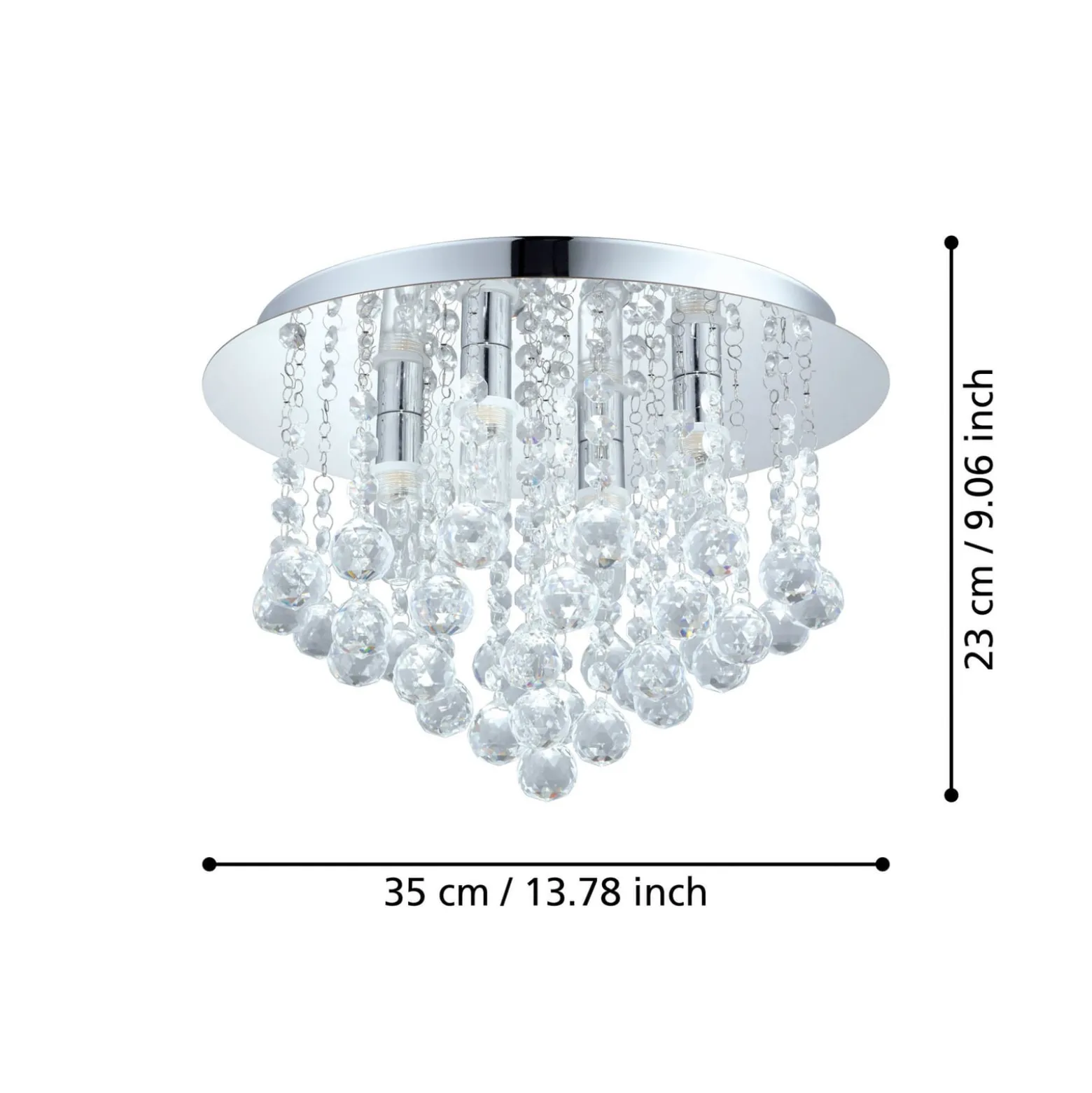 Almonte LED-kattovalaisin riipuksella, 35cm
