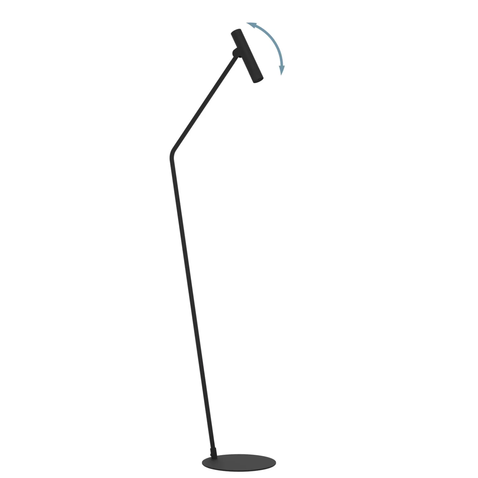 Almudaina LED-lattiavalaisin, musta, korkeus 157 cm, teräs