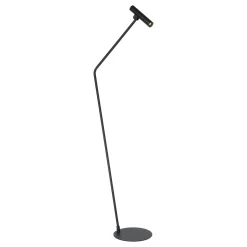 Almudaina LED-lattiavalaisin, musta, korkeus 157 cm, teräs
