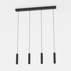 Almudaina LED-riippuvalaisin, musta, pituus 84 cm, 4 valoa,