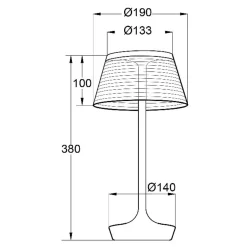 Aluminor La Petite Lampe-LED-pöytälamppu valkoinen