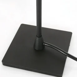 Ancilla-pöytälamppu, musta/savuharmaa, 33 cm, metalli, lasi, E14