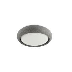 Anga LED ulkokattovalaisin, tummanharmaa, betoni, Ø 24 cm