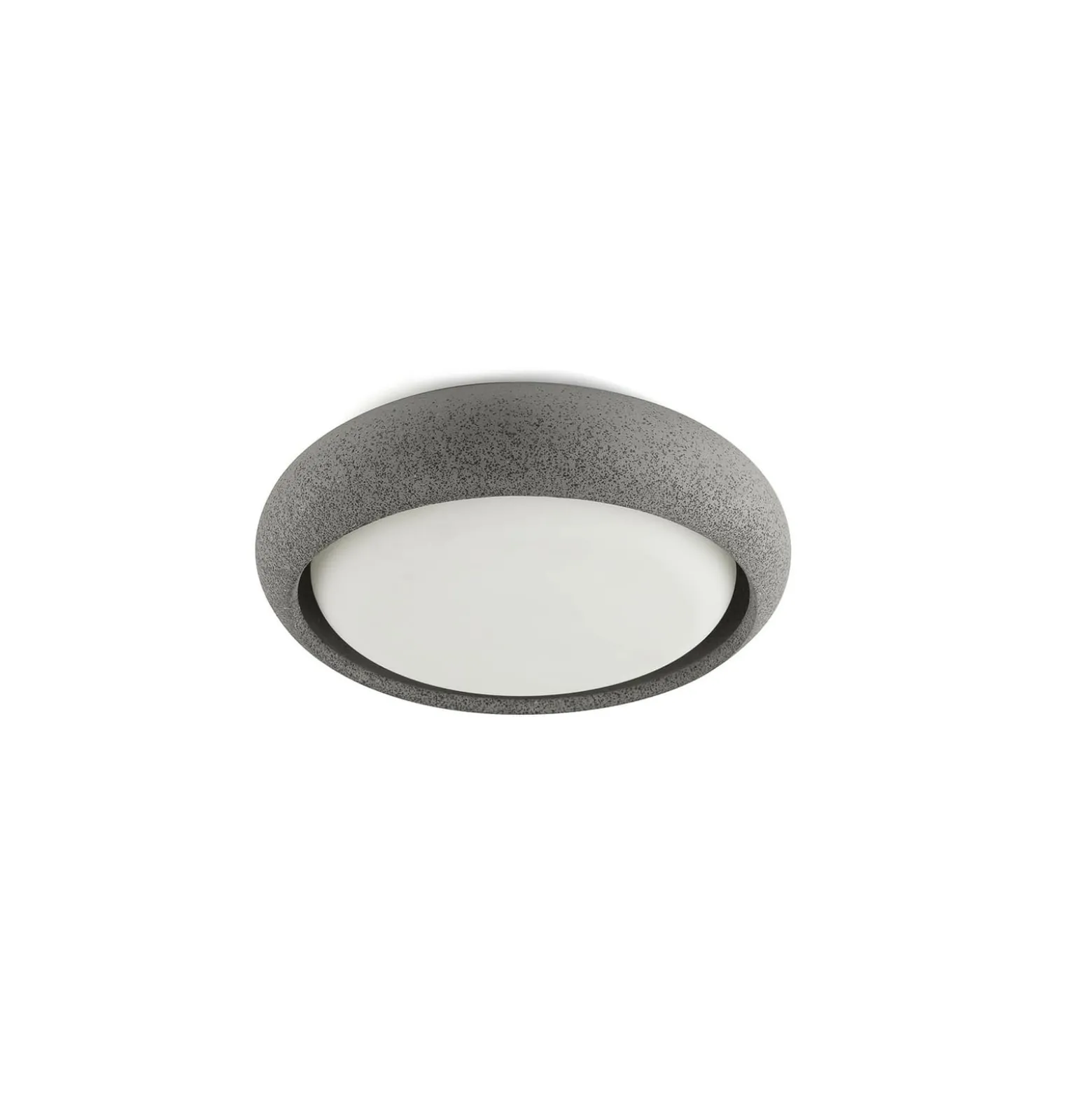Anga LED ulkokattovalaisin, tummanharmaa, betoni, Ø 24 cm