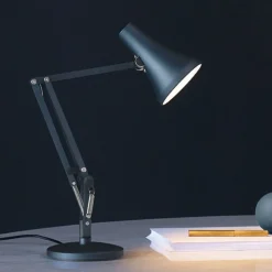 Anglepoise 90 Mini Mini LED-pöytälamppu teräs sininen