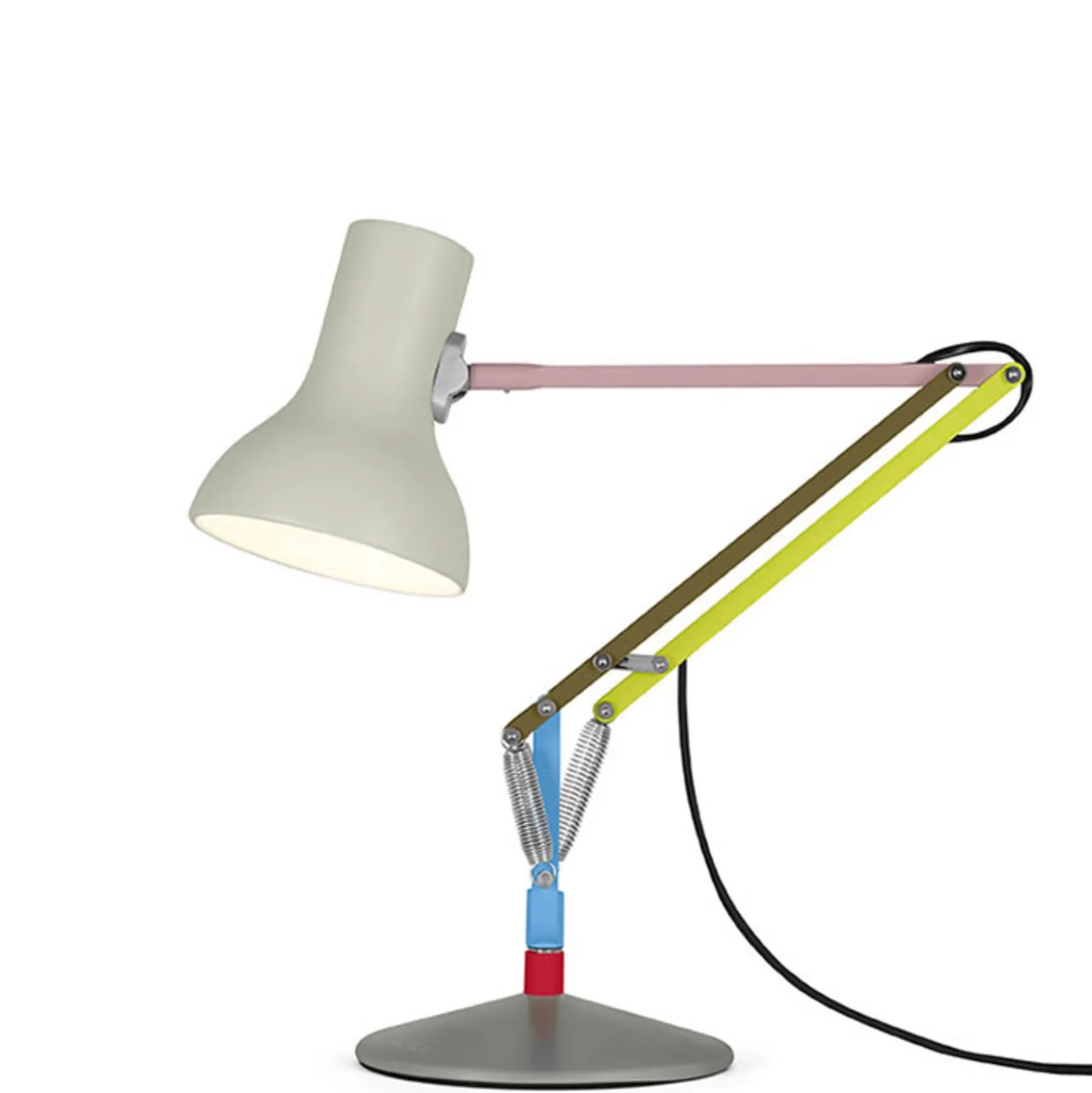 Anglepoise pöytälamppu Type 75 Mini, vaaleanharmaa, 70 cm
