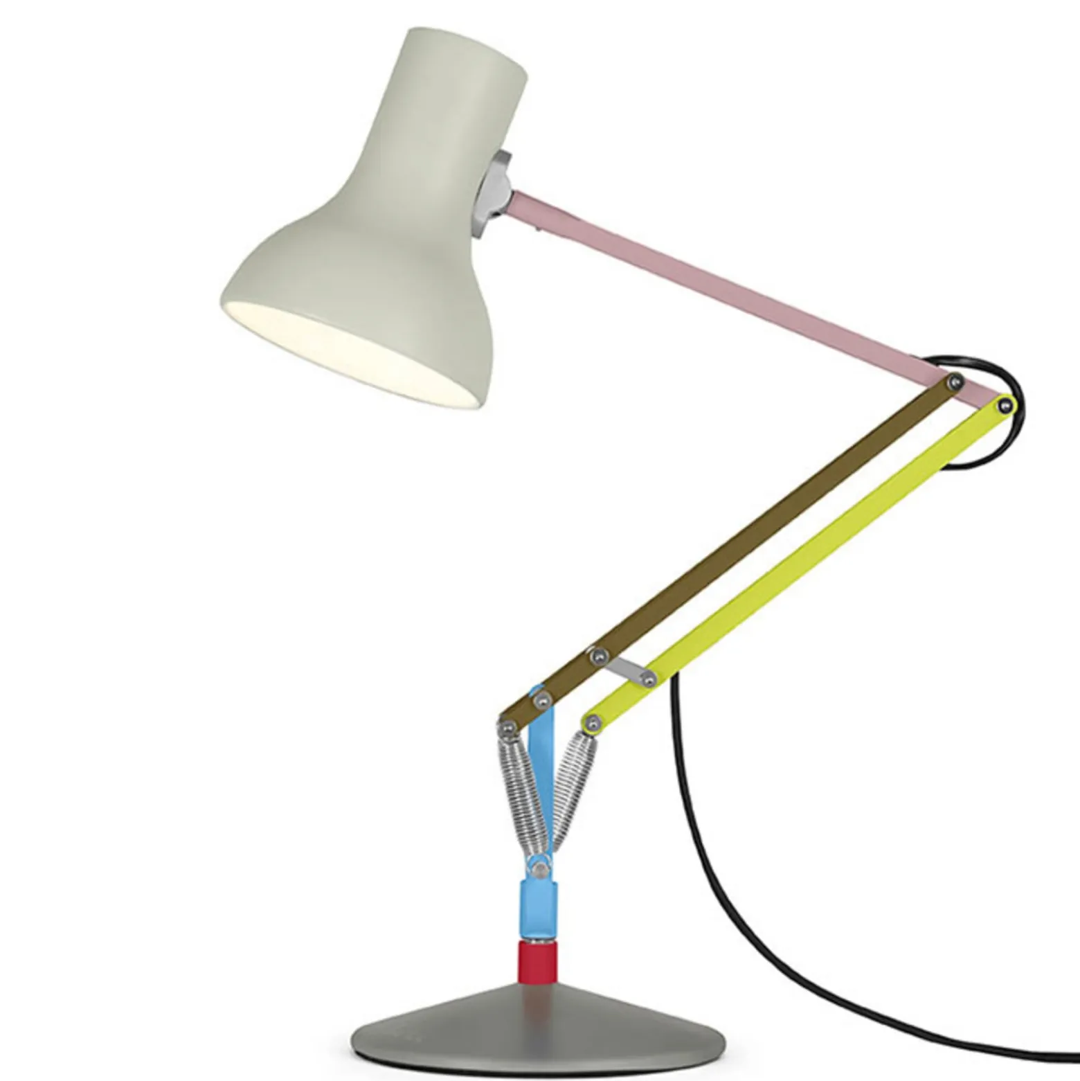 Anglepoise pöytälamppu Type 75 Mini, vaaleanharmaa, 70 cm