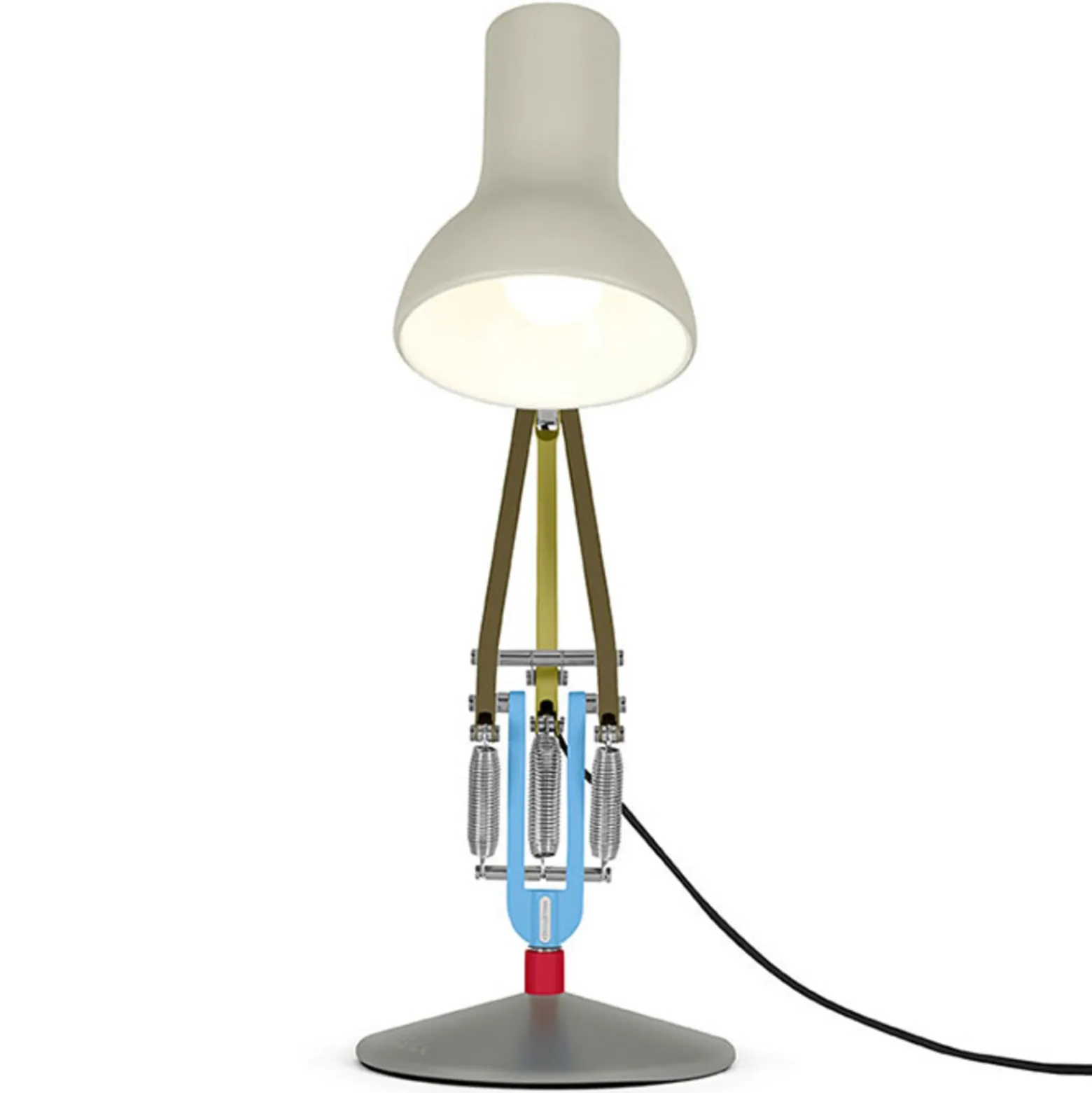 Anglepoise pöytälamppu Type 75 Mini, vaaleanharmaa, 70 cm