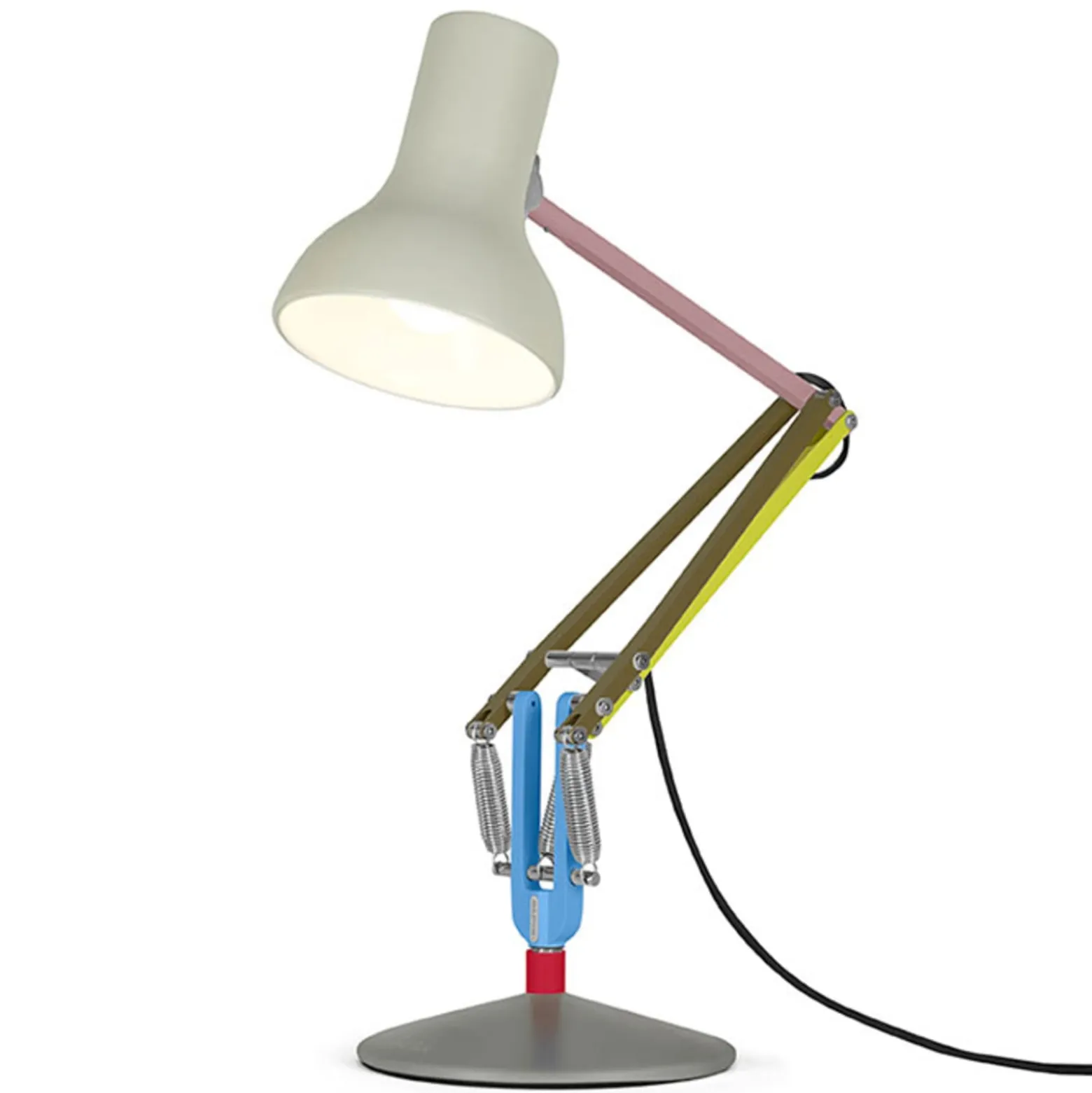 Anglepoise pöytälamppu Type 75 Mini, vaaleanharmaa, 70 cm