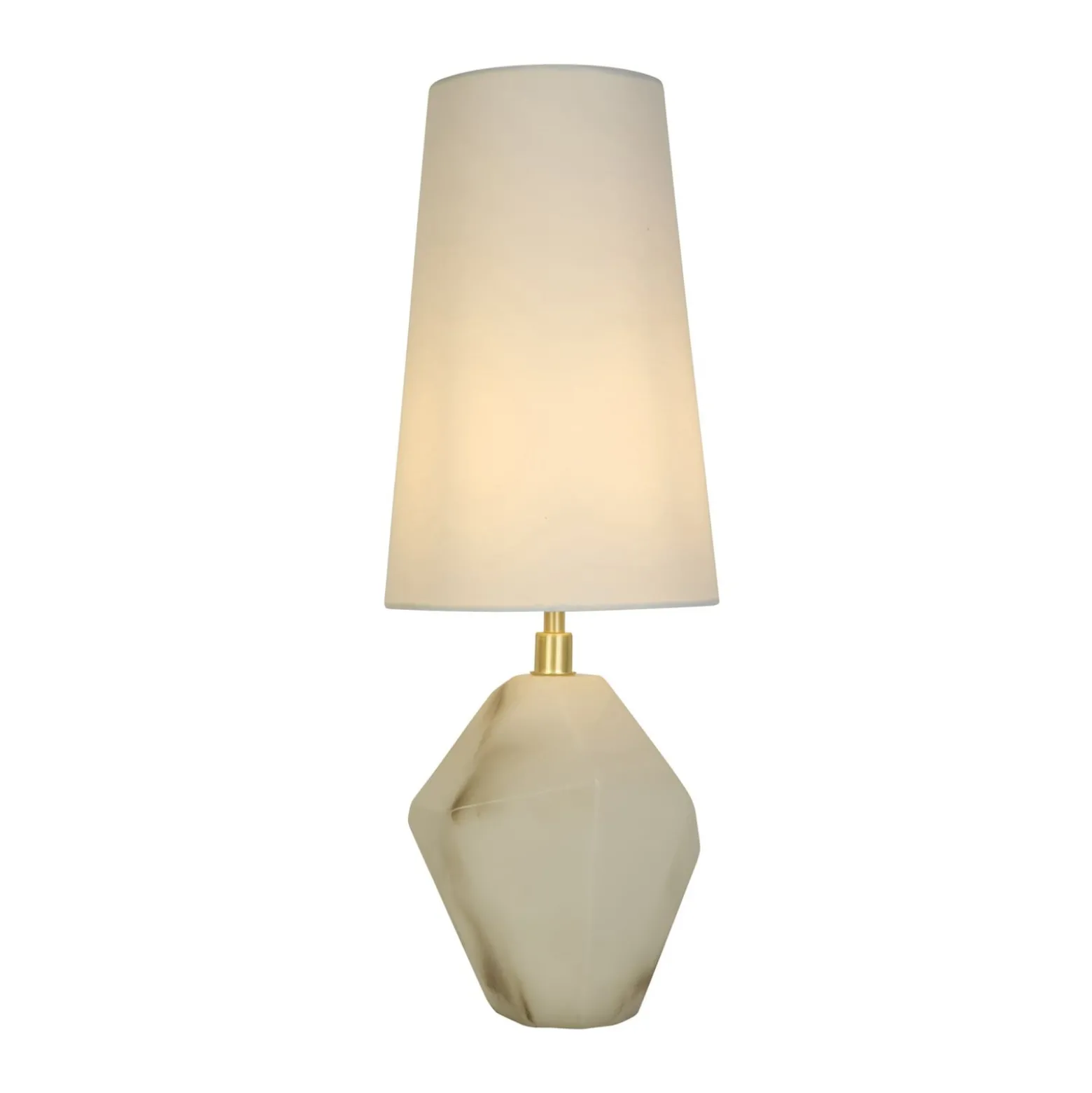 Apex pöytävalaisin, valkoinen/valkoinen, korkeus 55,5 cm, tekstiili/hartsi