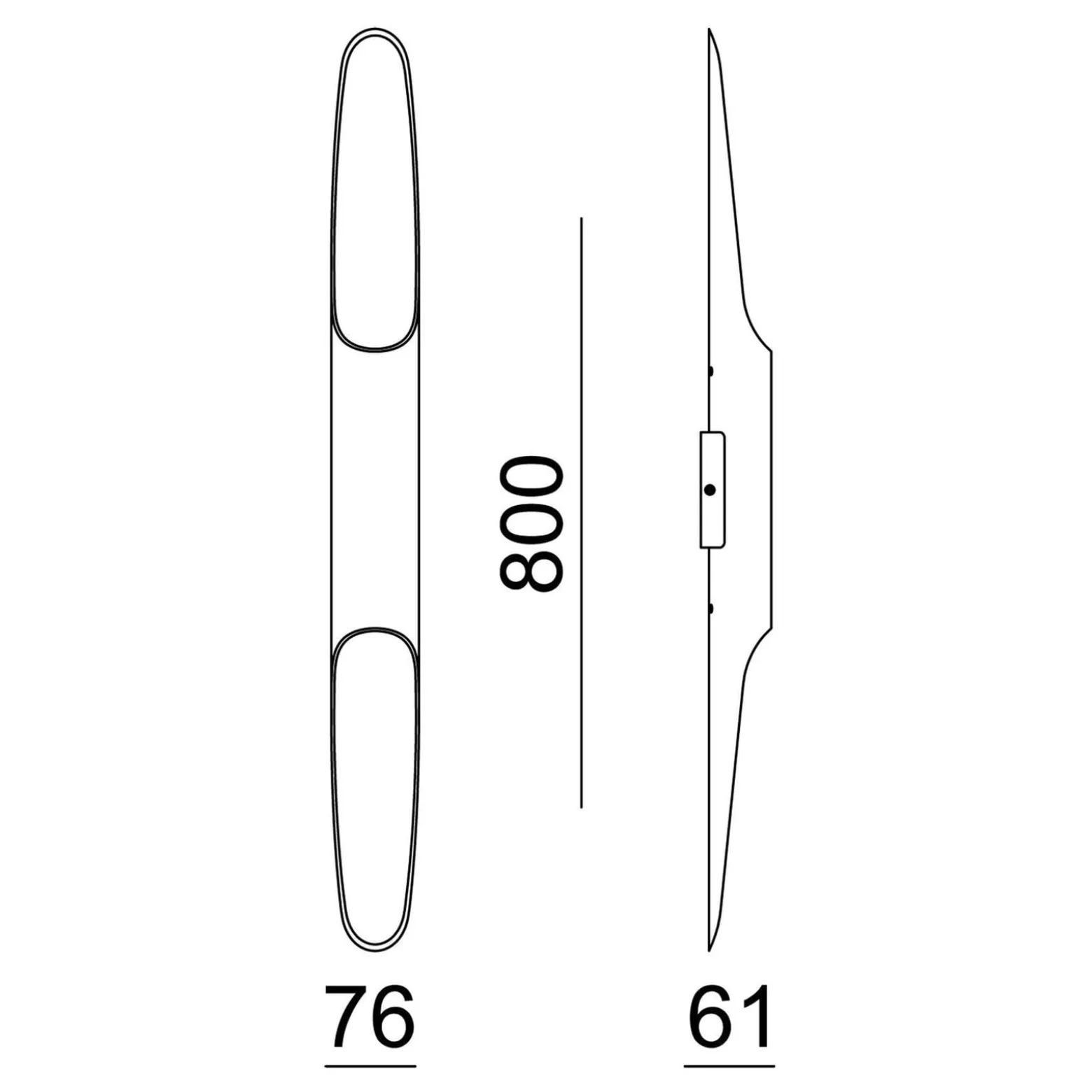 Apodis LED-seinävalaisin, musta/vaaleanpunainen, korkeus 80 cm, metalli