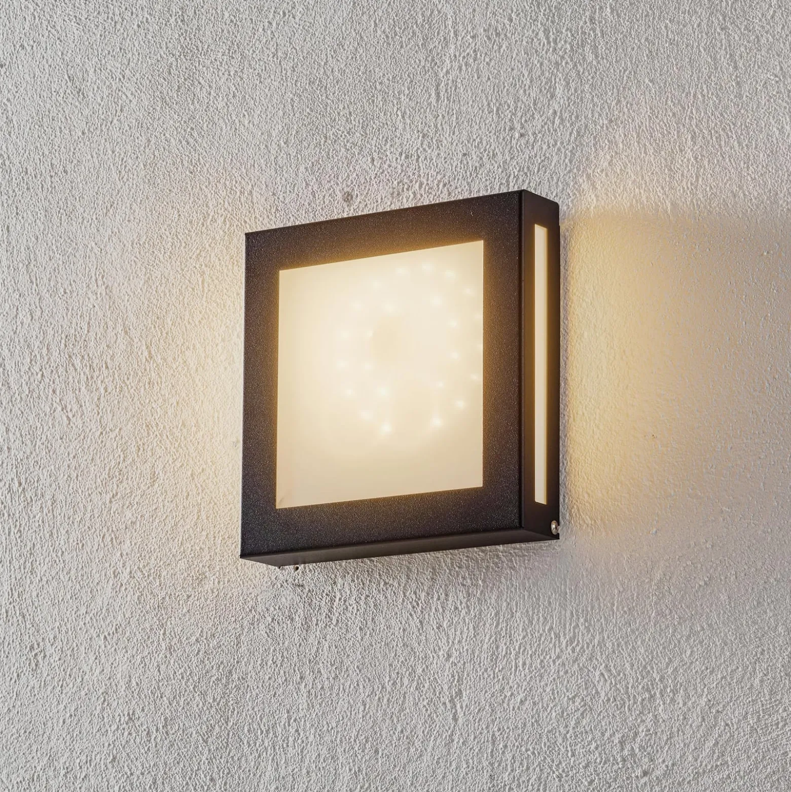 Aqua Legendo Mini LED-ulkoseinävalaisin, antrasiitti