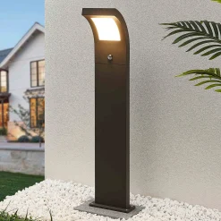 Arcchio Advik LED-projektori, 100 cm, antrasiitti, sensori, IP54