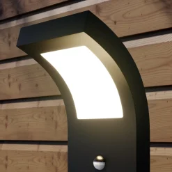 Arcchio Advik LED-pylväsvalaisin, 60 cm, antrasiitti, anturi, IP54