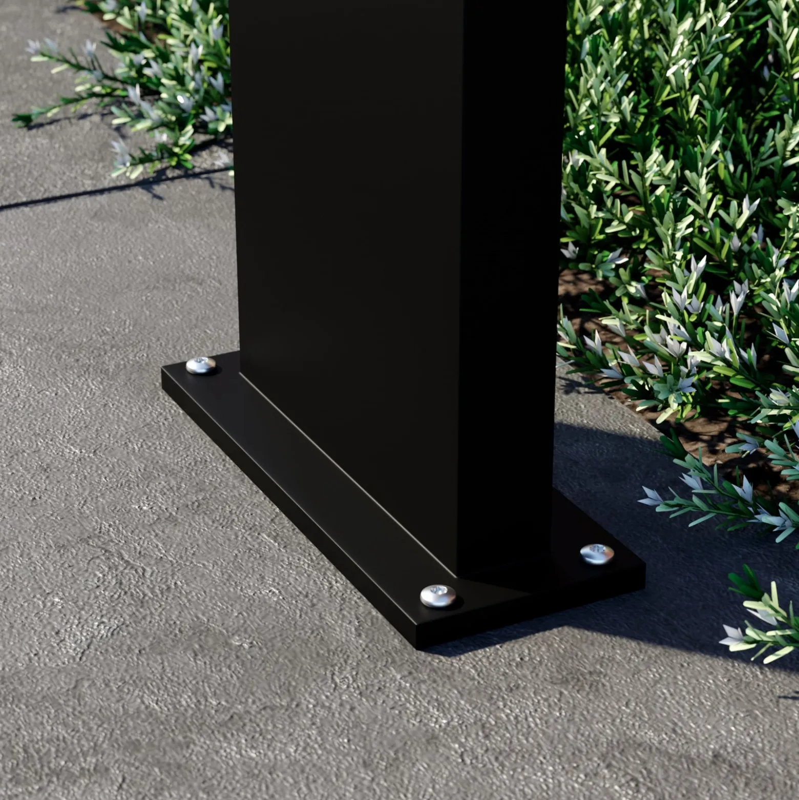 Arcchio Advik LED-pylväsvalaisin, IP65, 60 cm, antrasiitti, metallia