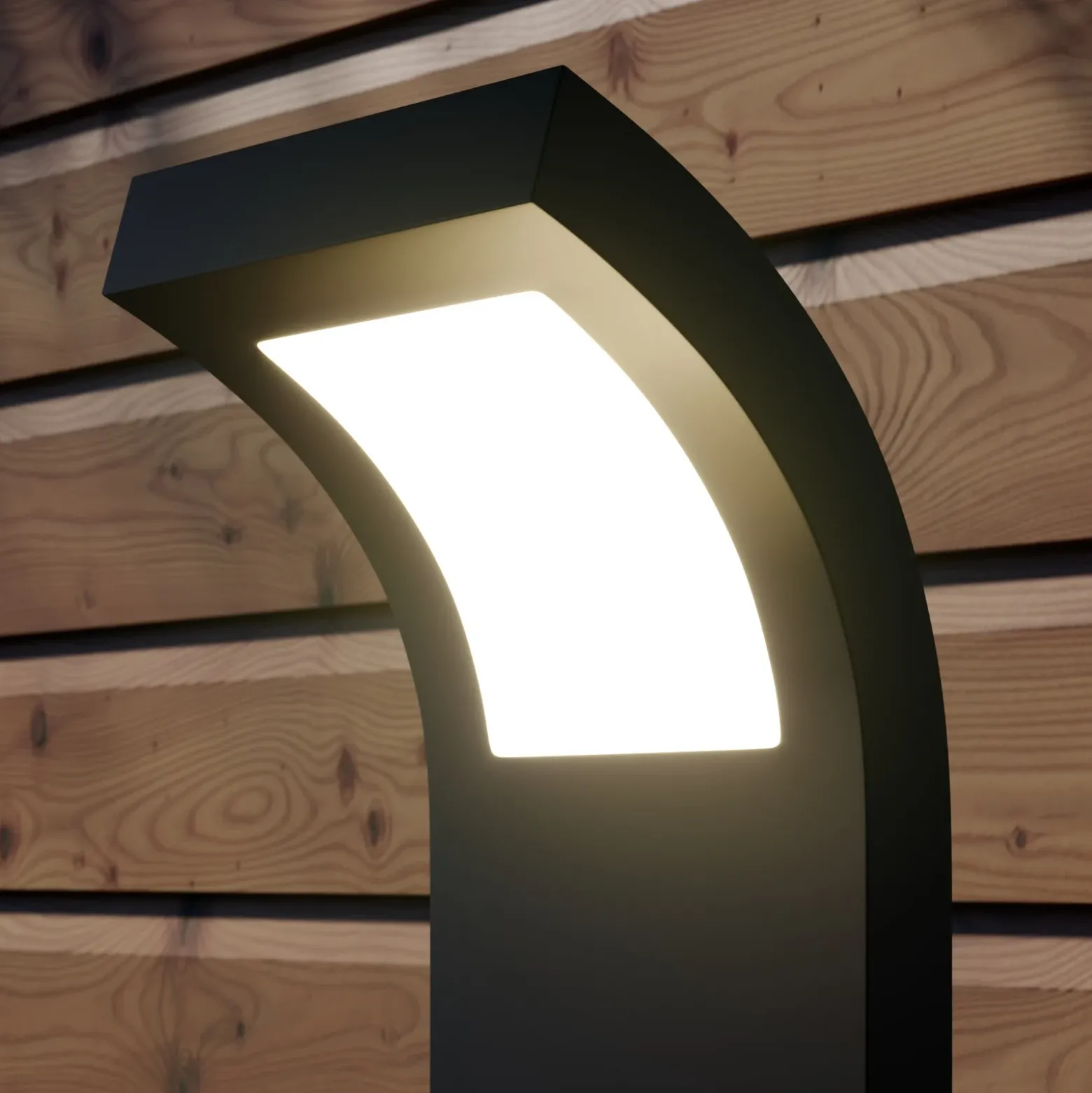 Arcchio Advik LED-pylväsvalaisin, IP65, 60 cm, antrasiitti, metallia