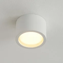 Arcchio alasvalo Nieva, GX53, valkoinen, pyöreä, Ø 10cm, metallia