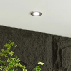 Arcchio Elmon LED uppoasennusvalaisin, IP65, kromi, kromattu