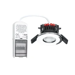 Arcchio Elmon LED uppoasennusvalaisin, IP65, kromi, kromattu