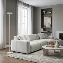 Arcchio Frile LED-lattiavalaisin, beige, korkeus 190 cm, himmennettävä