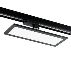 Arcchio Hairis 3-vaiheinen LED-paneeli, 30 cm, musta, 4000 K