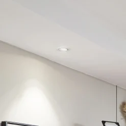 Arcchio Harcos LED-alasvalo, valkoinen, Ø 8 cm, 4 000K