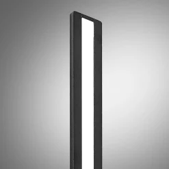 Arcchio Ivano LED-seinävalaisin, 42,5 cm, musta, metallia