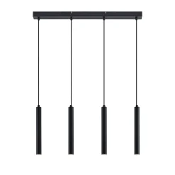 Arcchio Kammeron LED-riippuvalaisin, musta, metalli, 80 cm