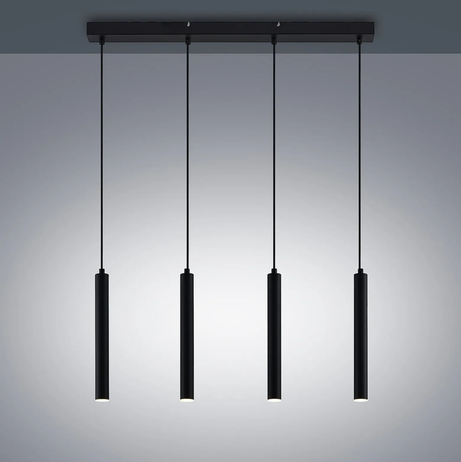 Arcchio Kammeron LED-riippuvalaisin, musta, metalli, 80 cm