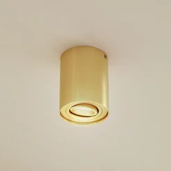 Arcchio kattovalaisin Jolina, pyöreä, kultainen, 13 cm, metallia