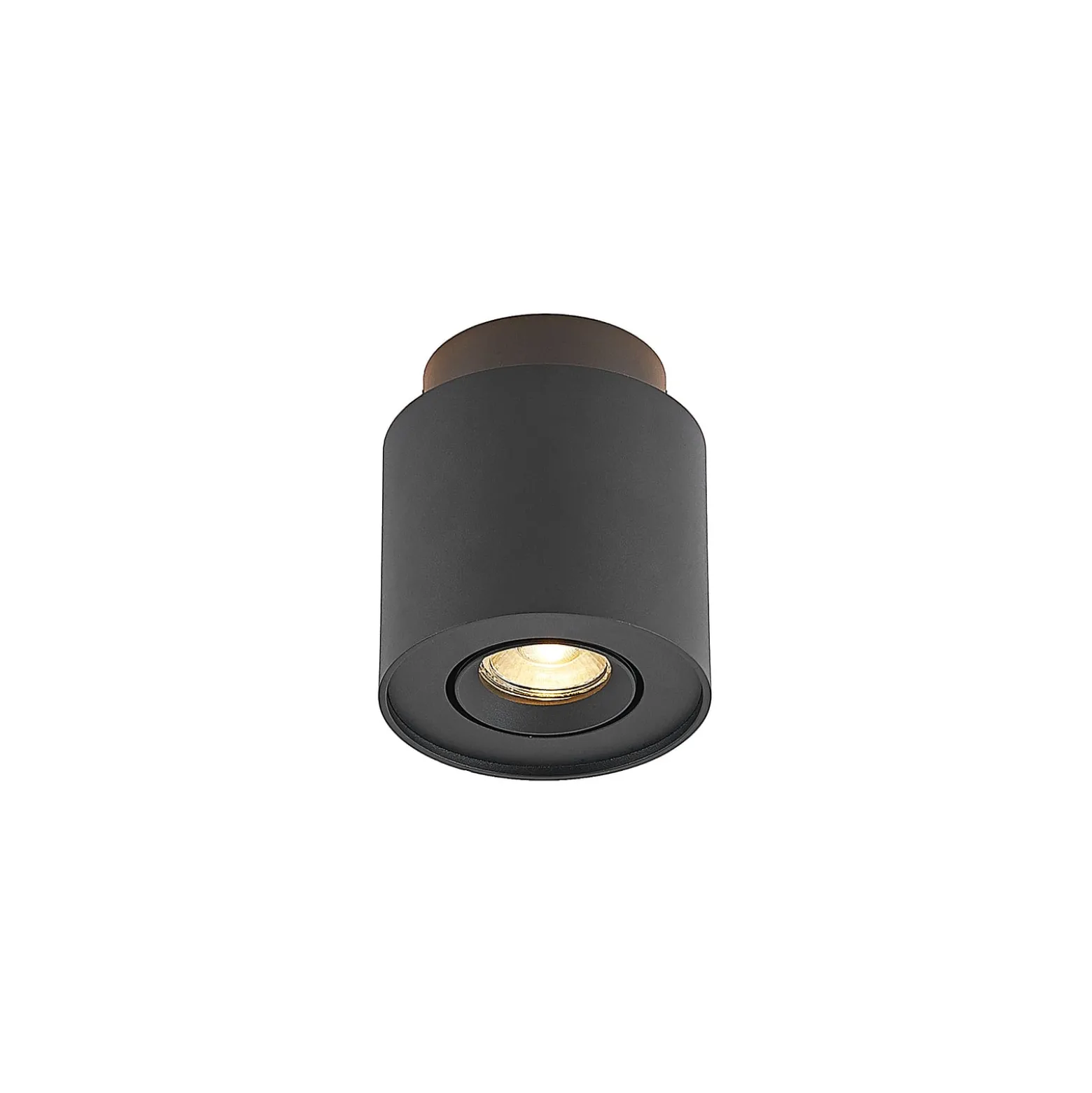 Arcchio kattovalaisin Walisa, Ø 10 cm, musta, metalli, GU10