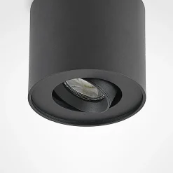 Arcchio kattovalaisin Walisa, Ø 10 cm, musta, metalli, GU10