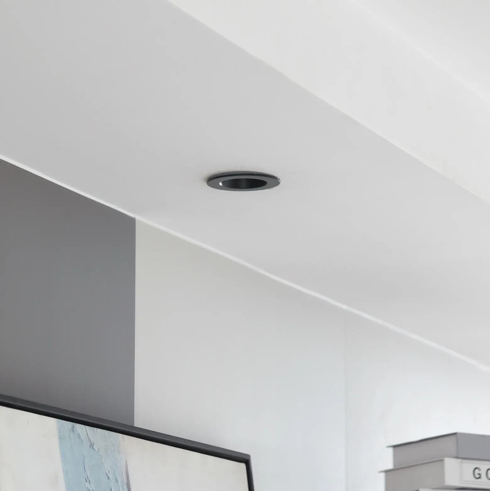 Arcchio LED-alasvalo Aryx, musta, 3 000K