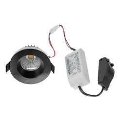 Arcchio LED-alasvalo Aryx, musta, 3 000K