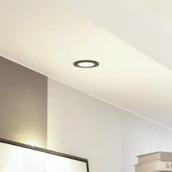 Arcchio LED-alasvalo Aryx, musta, 2700K
