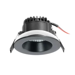 Arcchio LED-alasvalo Aryx, musta, 2700K