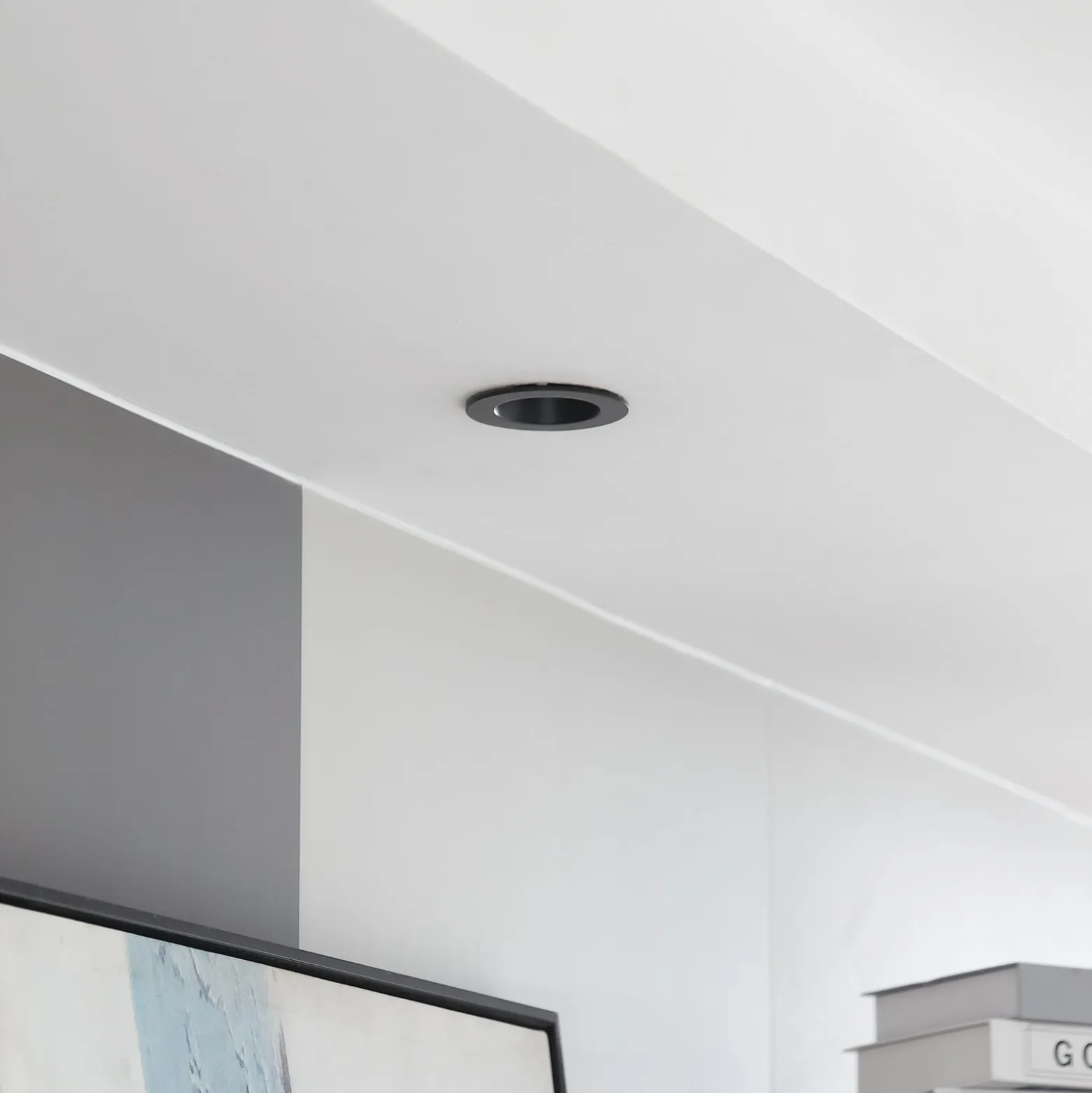 Arcchio LED-alasvalo Aryx, musta, 2700K