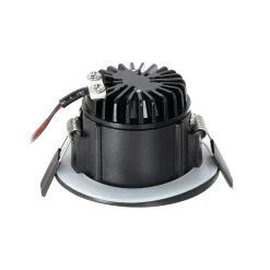 Arcchio LED-alasvalo Aryx, musta, 2700K