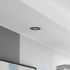 Arcchio LED-alasvalo Jyra, musta, 4000K