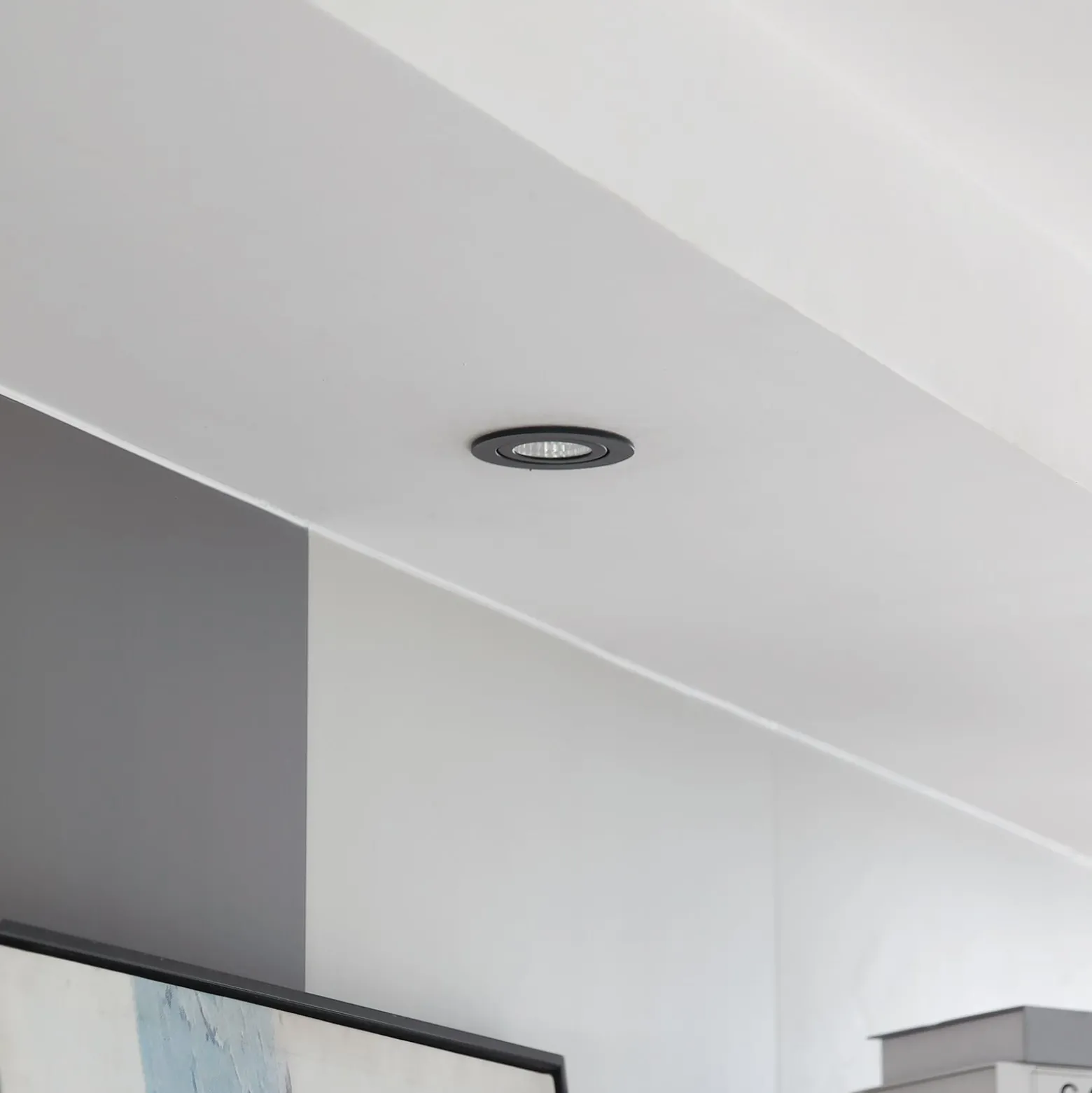 Arcchio LED-alasvalo Jyra, musta, 4000K