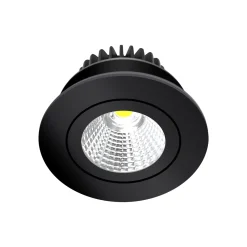 Arcchio LED-alasvalo Jyra, musta, 4000K