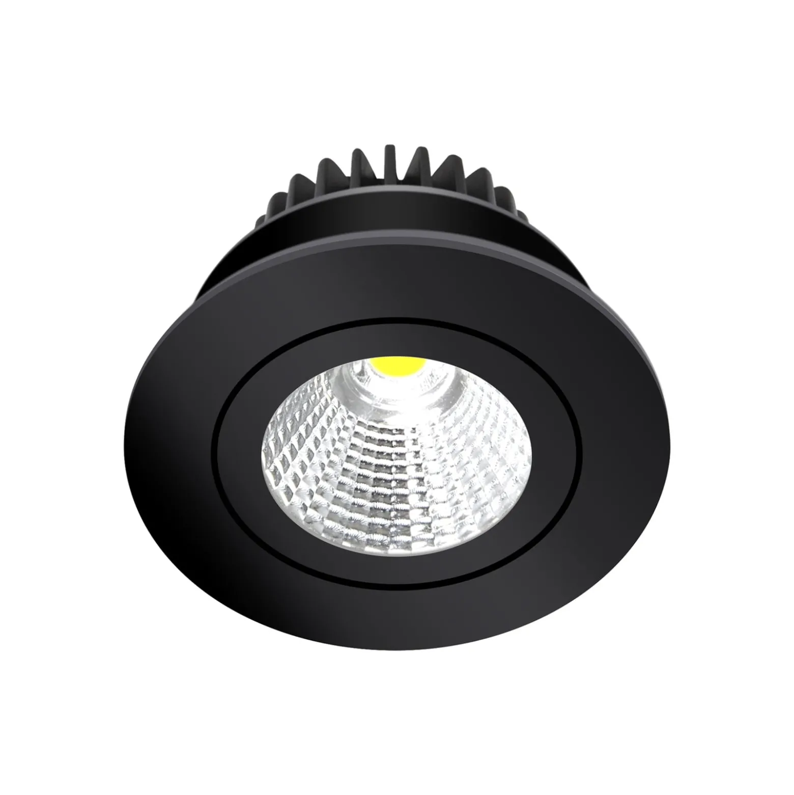 Arcchio LED-alasvalo Jyra, musta, 4000K