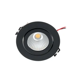Arcchio LED-alasvalo Jyra, musta, 4000K
