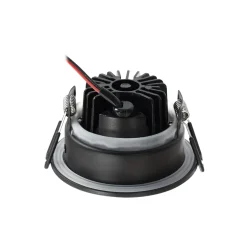 Arcchio LED-alasvalo Jyra, musta, 4000K