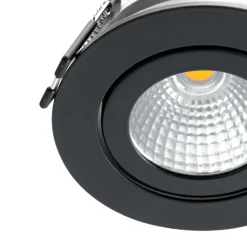 Arcchio LED-alasvalo Jyra, musta, 2700K
