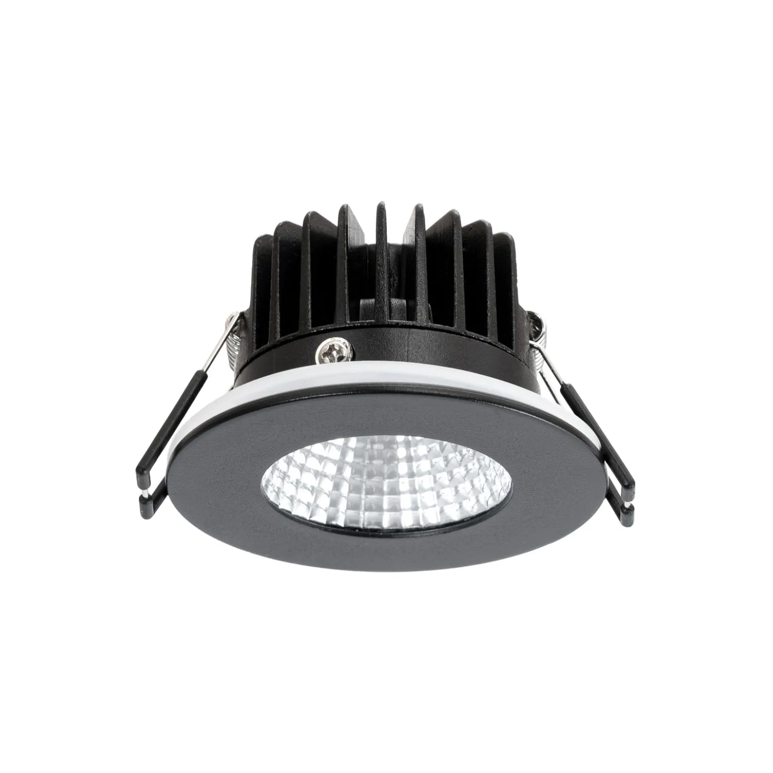 Arcchio LED-alasvalo Lirin, musta, 4000K